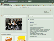 Tablet Screenshot of neofreko.deviantart.com