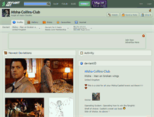 Tablet Screenshot of misha-collins-club.deviantart.com