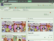 Tablet Screenshot of electricgecko.deviantart.com
