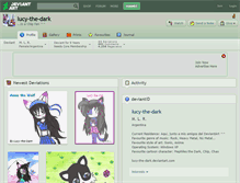 Tablet Screenshot of lucy-the-dark.deviantart.com