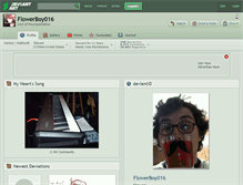 Tablet Screenshot of flowerboy016.deviantart.com