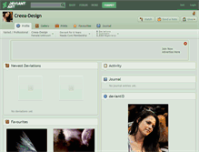 Tablet Screenshot of creea-design.deviantart.com
