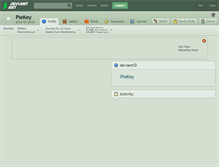 Tablet Screenshot of piekey.deviantart.com