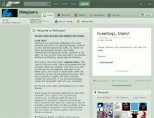 Tablet Screenshot of ohmyuser.deviantart.com