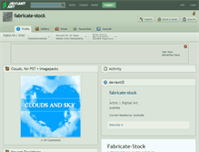 Tablet Screenshot of fabricate-stock.deviantart.com
