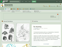 Tablet Screenshot of nonsensicles.deviantart.com