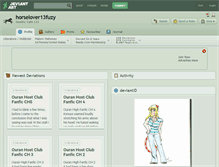 Tablet Screenshot of horselover13fuzy.deviantart.com