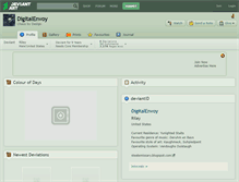 Tablet Screenshot of digitalenvoy.deviantart.com