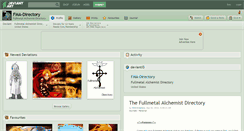 Desktop Screenshot of fma-directory.deviantart.com