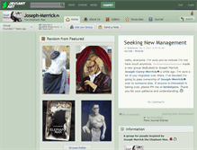 Tablet Screenshot of joseph-merrick.deviantart.com