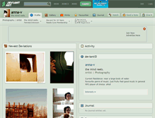 Tablet Screenshot of anna-v.deviantart.com