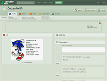 Tablet Screenshot of crazymike20.deviantart.com