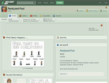 Tablet Screenshot of paralyzed-fool.deviantart.com