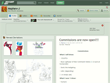 Tablet Screenshot of mephew-j.deviantart.com