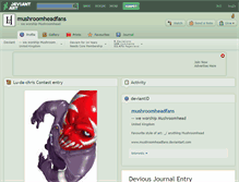 Tablet Screenshot of mushroomheadfans.deviantart.com