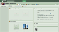 Desktop Screenshot of creative-teen-photos.deviantart.com
