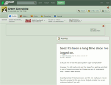 Tablet Screenshot of green-glowstickz.deviantart.com