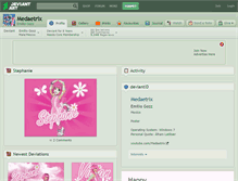 Tablet Screenshot of medaetrix.deviantart.com