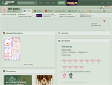 Tablet Screenshot of lolli-pocky.deviantart.com