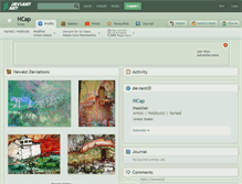 Tablet Screenshot of hcap.deviantart.com