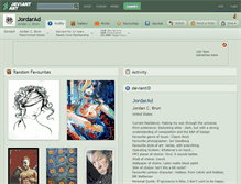 Tablet Screenshot of jordarad.deviantart.com
