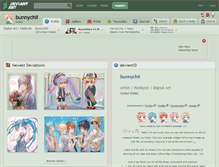 Tablet Screenshot of bunnychii.deviantart.com