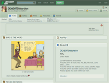 Tablet Screenshot of dementdistortion.deviantart.com