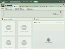 Tablet Screenshot of boygagged.deviantart.com