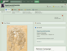 Tablet Screenshot of hyperlacealchemists.deviantart.com