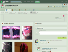Tablet Screenshot of evilbloodlustpixie.deviantart.com