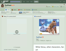 Tablet Screenshot of paulposer.deviantart.com