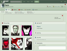 Tablet Screenshot of plaird.deviantart.com