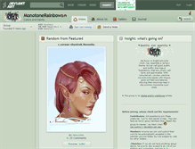 Tablet Screenshot of monotonerainbows.deviantart.com