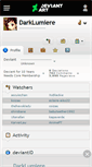 Mobile Screenshot of darklumiere.deviantart.com