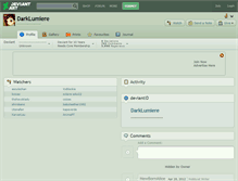Tablet Screenshot of darklumiere.deviantart.com
