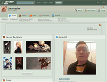 Tablet Screenshot of dutomaster.deviantart.com