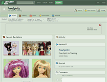 Tablet Screenshot of freespiritz.deviantart.com