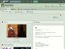 Tablet Screenshot of nanamigenji.deviantart.com