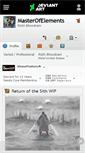 Mobile Screenshot of masterofelements.deviantart.com