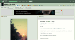 Desktop Screenshot of book-of-lostthings.deviantart.com