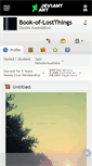 Mobile Screenshot of book-of-lostthings.deviantart.com