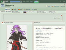 Tablet Screenshot of littletoushiro.deviantart.com