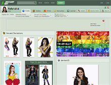 Tablet Screenshot of fefe1414.deviantart.com