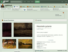Tablet Screenshot of canthir-pl.deviantart.com