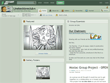 Tablet Screenshot of linebeckloveclub.deviantart.com