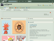 Tablet Screenshot of mattfitzgerald.deviantart.com