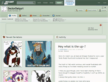 Tablet Screenshot of doctordaiquri.deviantart.com