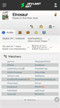Mobile Screenshot of einosaur.deviantart.com