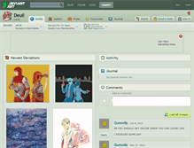 Tablet Screenshot of deuil.deviantart.com
