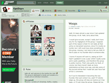 Tablet Screenshot of kanlina.deviantart.com